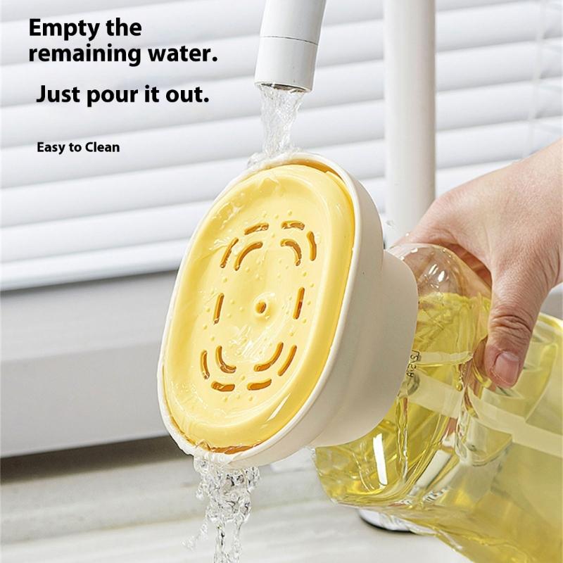 Hygienic Dishwashing Liquid Press Sink Hand Soap Dispenser Kitchen Detergent Presser Pump With Sponge Tray