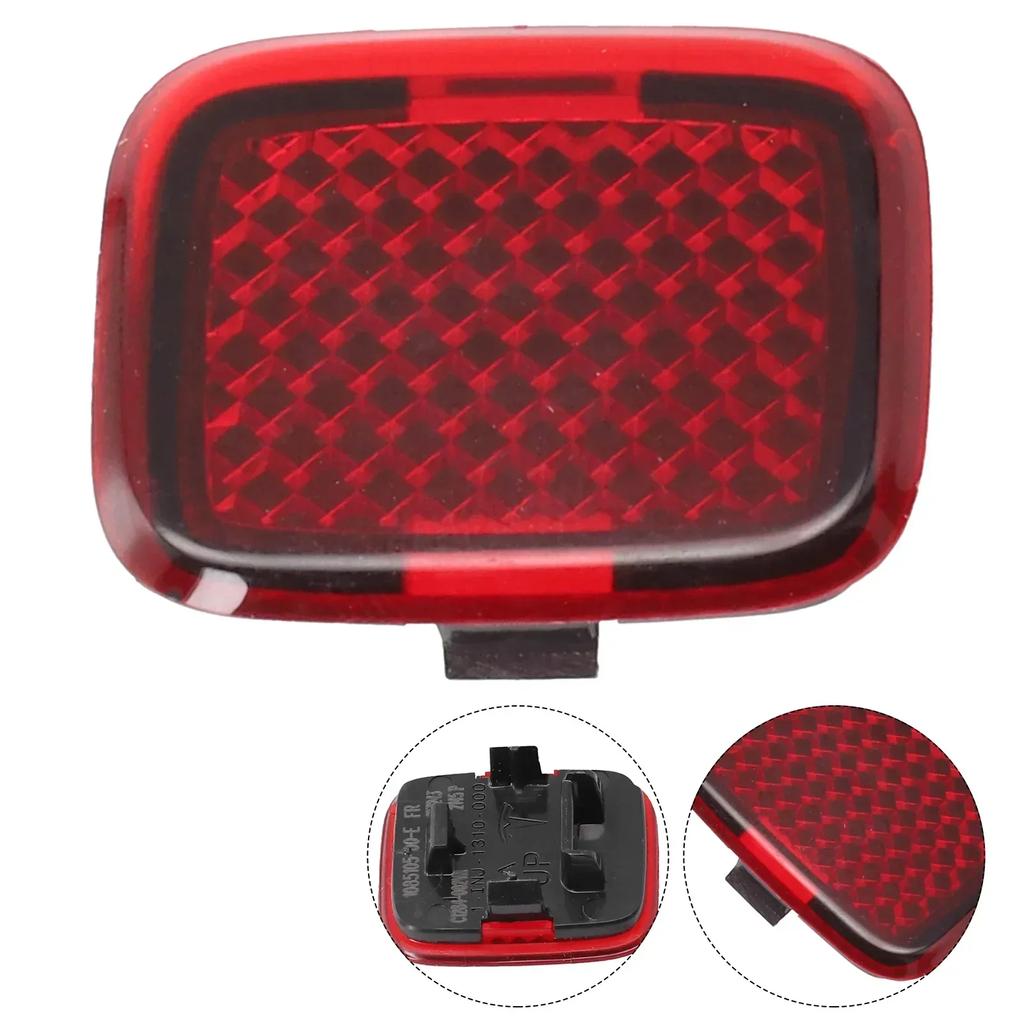 Improve Nighttime Visibility Front Reflector Lamp Door Light for Tesla Model 3 2017 2024, Red Reflective Design
