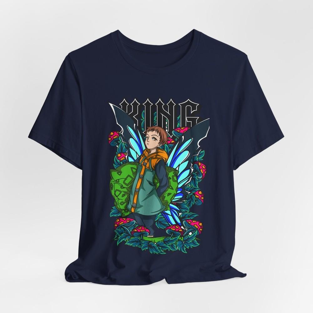 Custom Seven Deadly Sins King Butterfly Wings Anime Graphic Tee S