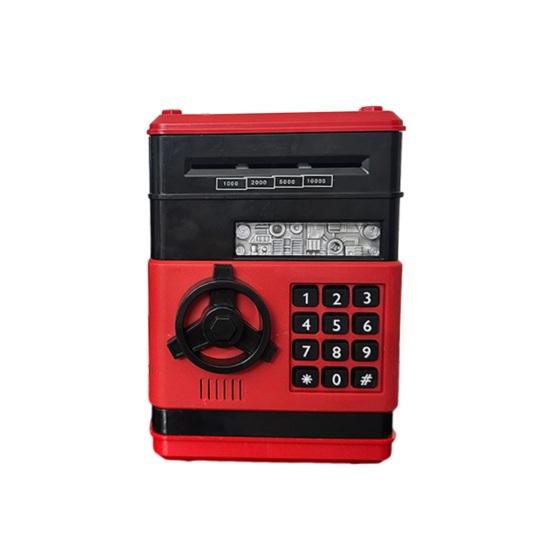 Mini ATM Piggy Bank with Password, Auto-Roll Money Saving Box, Electronic Coin Cash ATM Machine, Birthday Gift for Boys Girls