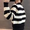Navava Women S Warm Striped Color Block Long Sleeve Knit Sweater Nk3425