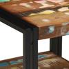 Coffee Table 40 X 40 X 38 Cm Solid Upcycled Wood