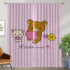 Rilakkumaes Kitchen Curtains for Living Room Curtain Partition Halloween Decoration Home Interior Curtains 2 Pieces Shades Child