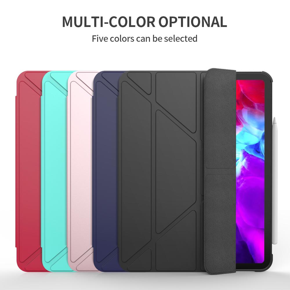 Popular Ranking PU Leather Stand TPU Silicone With Pencil Holder for iPad Pro 11 20 2021 Shockproof Tablet Cover Smart Flip Case