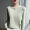 Spring And Summer New Mercerized Polyester Long Sleeve T-shirt Women's Round Neck Loose 100% Polyester Bottoming T-shirt