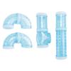 Practical-Hamster Tubes, Adventure External Pipe Set Hamster Cage To Expand Space DIY Creative Connection Tunnel Blue
