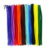 Decorative Plush Strips for Crafts 100Pcs Pipe Cleaners Handicrafts, Flexible Chenille Stems DIY Artistic Floral Supplies Art Projects, Multi-colored