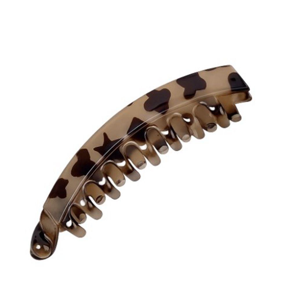 Velké želvovinové sponky do culíku Plastová banánová spona do vlasů Denní