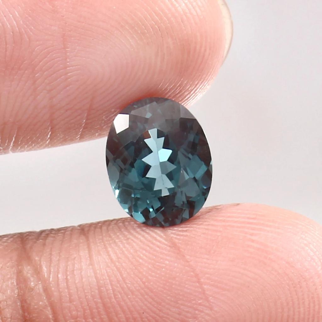 Blue Green Natural Tourmaline Oval 9 Ct Fabulous Certified Loose Gemstone