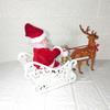 Christmas Santa Claus In Sleigh with Reindee Deer Ornaments Xmas New Year Gifts
