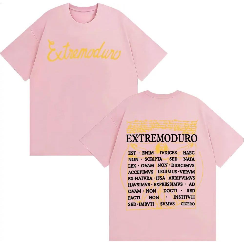 Rock Band Extremoduro Tour Print T Shirts Men's Clothing Harajuku High Street T-shirt Man Cotton Short Sleeve T-shirts