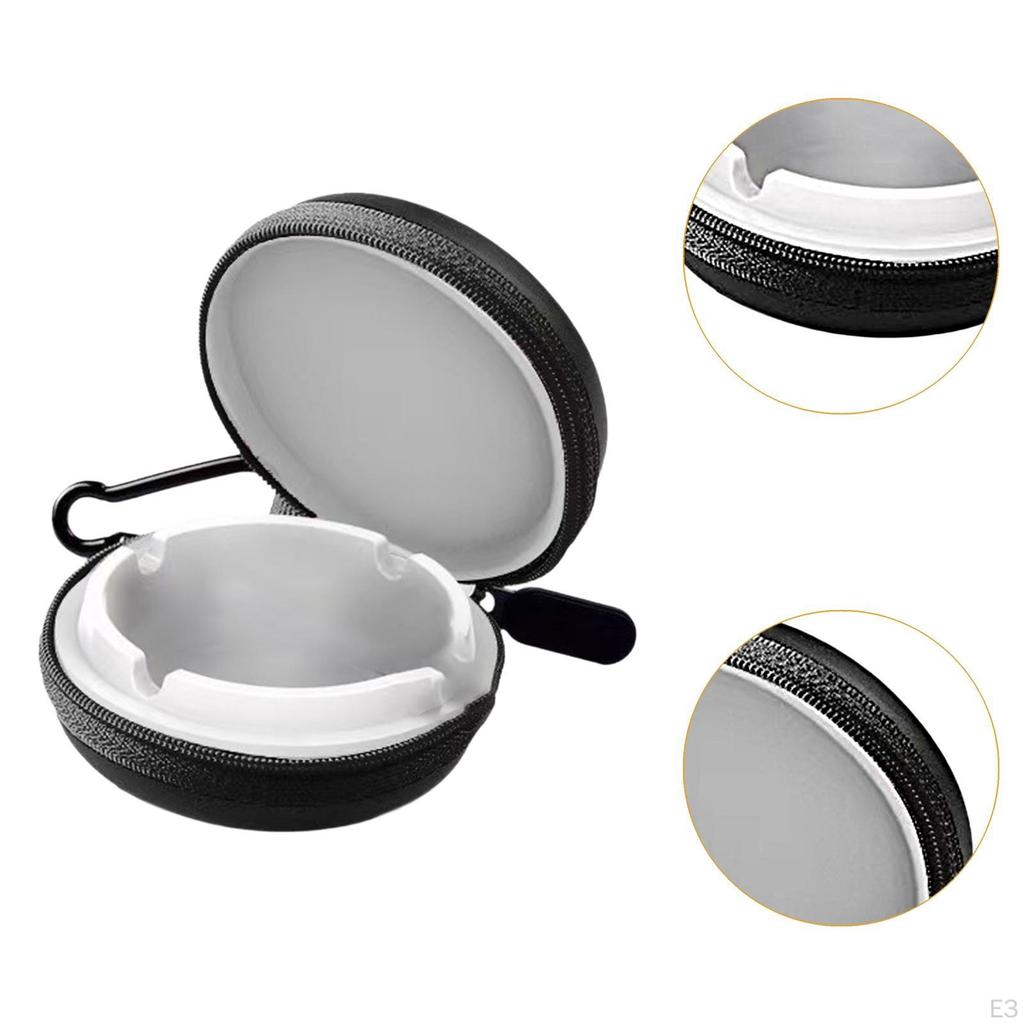 Portable Ashtray Simple Outdoor Hiking Travel Ash Tray for Mountain Climbing Red and White