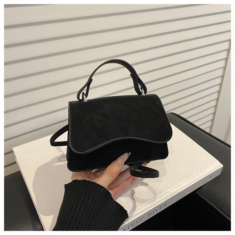 Hand-held Single-shoulder Crossbody Large-capacity Casual Fashionable Texture Small Square Bag