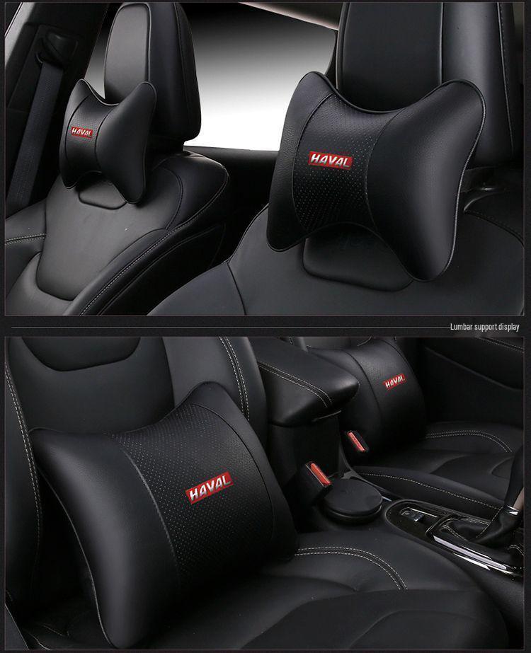 Haval Car Headrest & Lumbar Support Cushion: Fits H6, Big Dog, H9, Mythical Beast, M6, Red Hare, H6S, First Love Models.