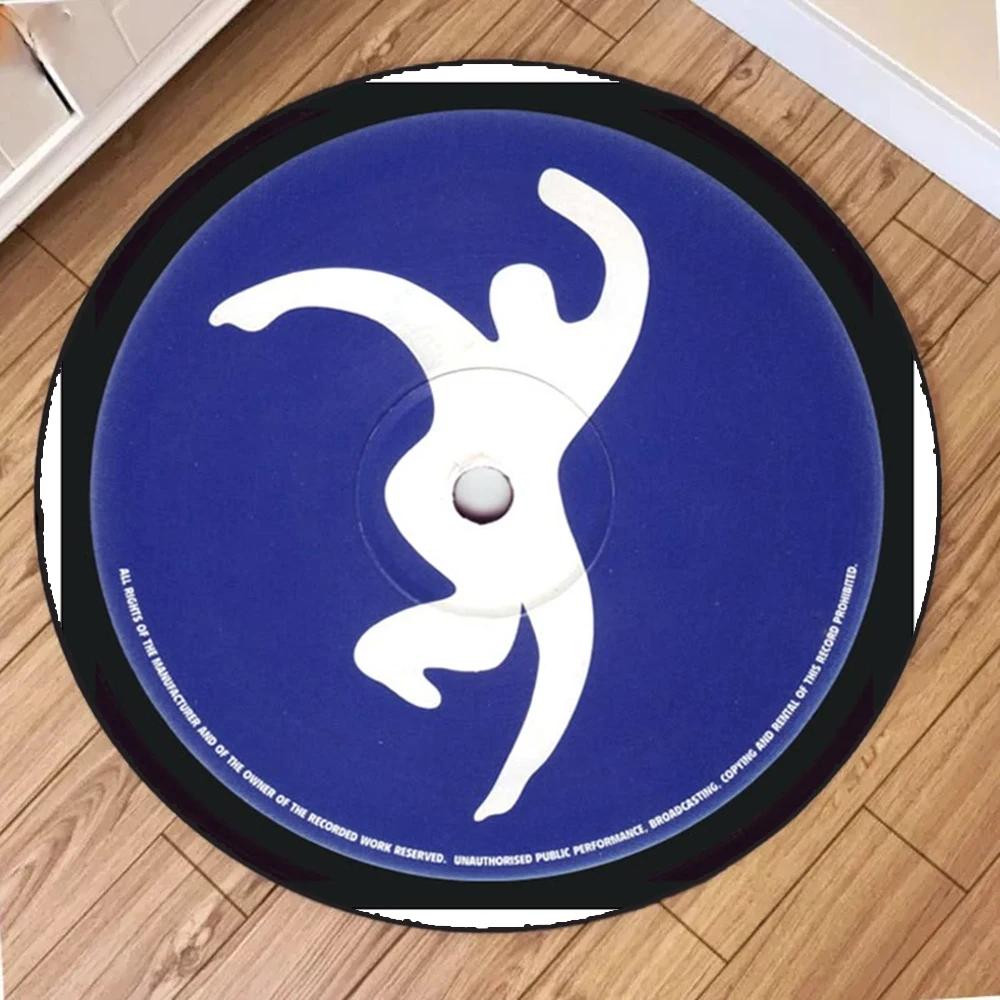 

Abstract Circular Carpet CD Cartoon Floor Mat Living Room Sofa Room Simple Bed Rug Bedroom Carpets Design Home Decoration Rugs Diameter 60cm