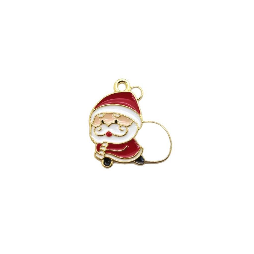 Christmas Snowman and Tree DIY Enamel Pendant Accessories