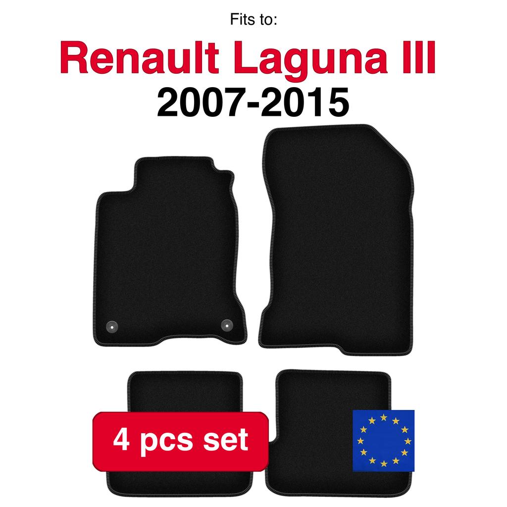 Basic Velour Floor Mats For Renault Laguna Iii Coupe (2007-2015)