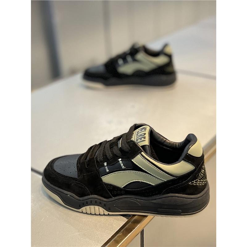 Winter New Trendy Anti-fur High-top Board Shoes Lace-up Platform Style Forrest Gump Shoes Cl