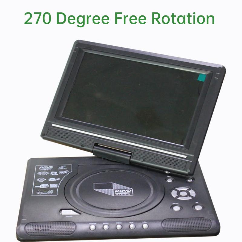9,8palcový přenosný HD EVD malý televizor Mini s velkým reproduktorem, CD přehrávačem, mobilním DVD přehrávačem