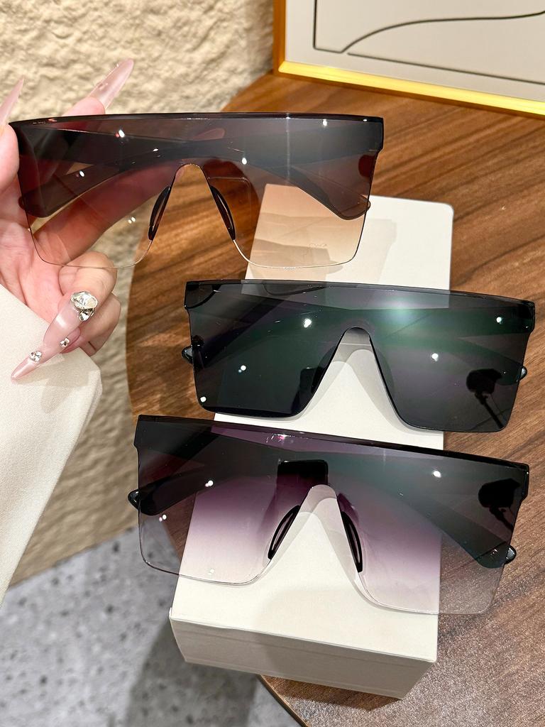 3Pcs Fashionable New Trendy Ultra-Light Sunshade Sunglasses with Large Frames and Uv Protection for Street Photography