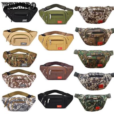 Four Zipper Multi Layer Men's Waist Bag for Running Sports Women's Travel Mobile Wallet