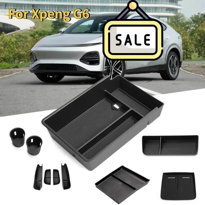 Für Xpeng G6 2023-2025 Türseiten-Aufbewahrungsbox TPE Front- und Hecktürgriff-Organizer Aufräum-Getränkehalter-Aufbewahrungsbox Autozubehör