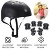 Kids Bicycle Helmet Knee Elbow Wrist Pads Set Child Sports Safety Protective Gear Set for Outdoor Cycling Scooter Roller Skating