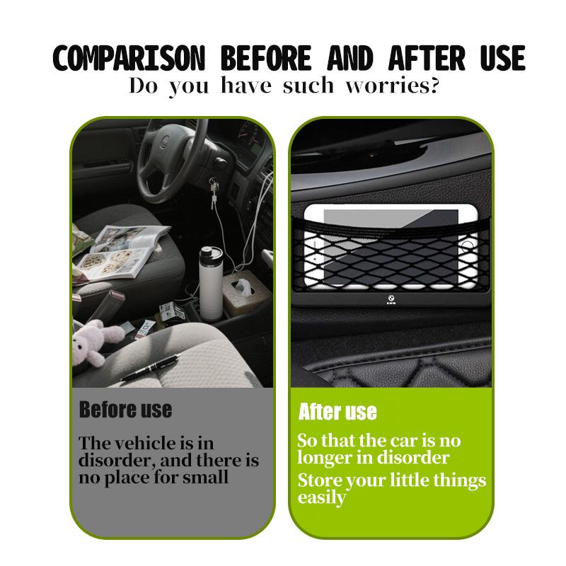 Car Storage Net Pocket Mesh Bag Organizer Elastic Flexible Bag For BMW M Performance E36 E46 E60 E90 E91 E92 E93 F30 F20 pdcr06