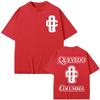 Rapper Quevedo Columbia Double Sided Print T Shirts Harajuku Hip Hop Short Sleeve T-shirt Men Women Casual Fashion Loose T-shirt