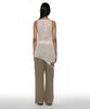 Partimento Woman Pwc Sheer Transform Sleeveless Dress_Light Beige