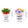 Pack of 1 DIY Flexible Easter Eggs and Carrot Decoration Set with Sponge Filling for Individualized Home Party Decors