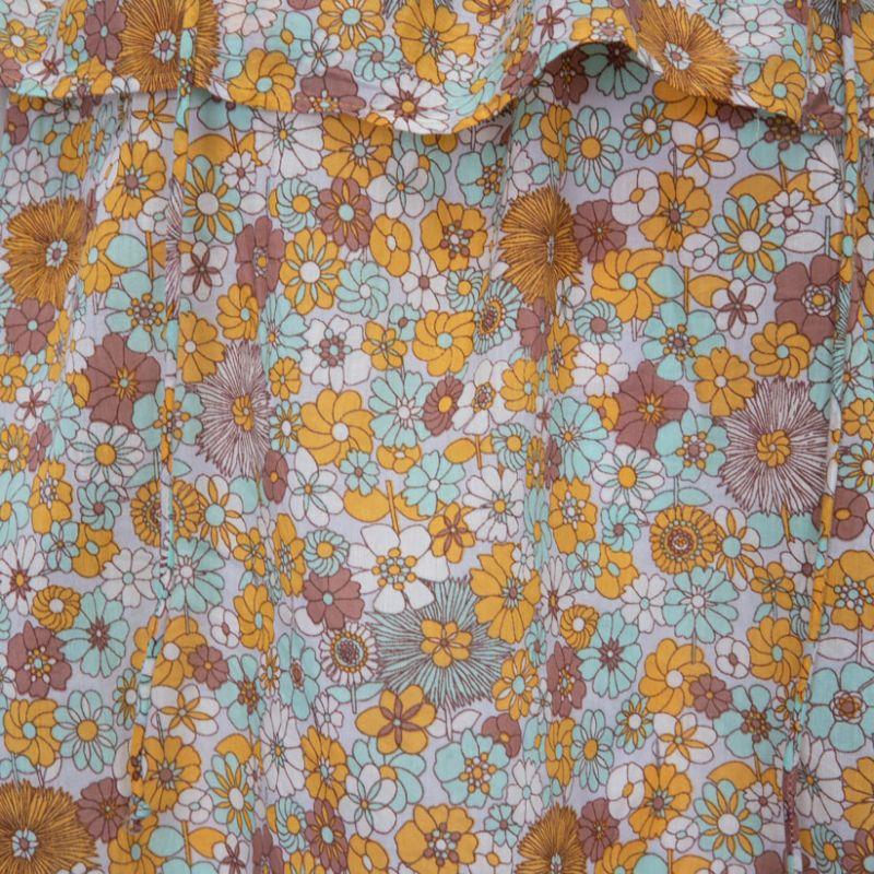 Marty schulterfreie Bluse mit großer Volant-Frau ANTIK BATIK