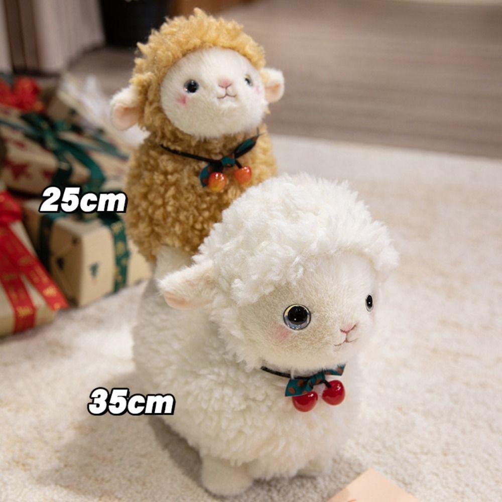 Cartoon Sheep Doll Plush Toy Fluffy Animal Fluffty Doll Little Sheep Doll Birthday Gift