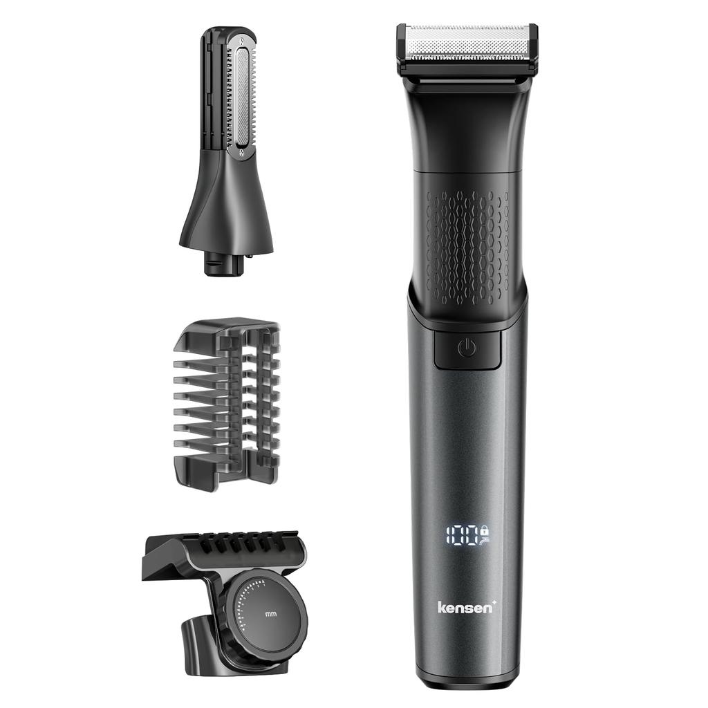Kensen Electric Body Beard for and Body Hair Removes Unwanted Rechargeable 20 Length Settings from 1mm to Dial Suitable for Shaving in the and