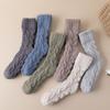 Autumn Soft Thicken Comfortable Warm Harajuku Hosiery Medium Tube Socks Man Socks Coral Velvet