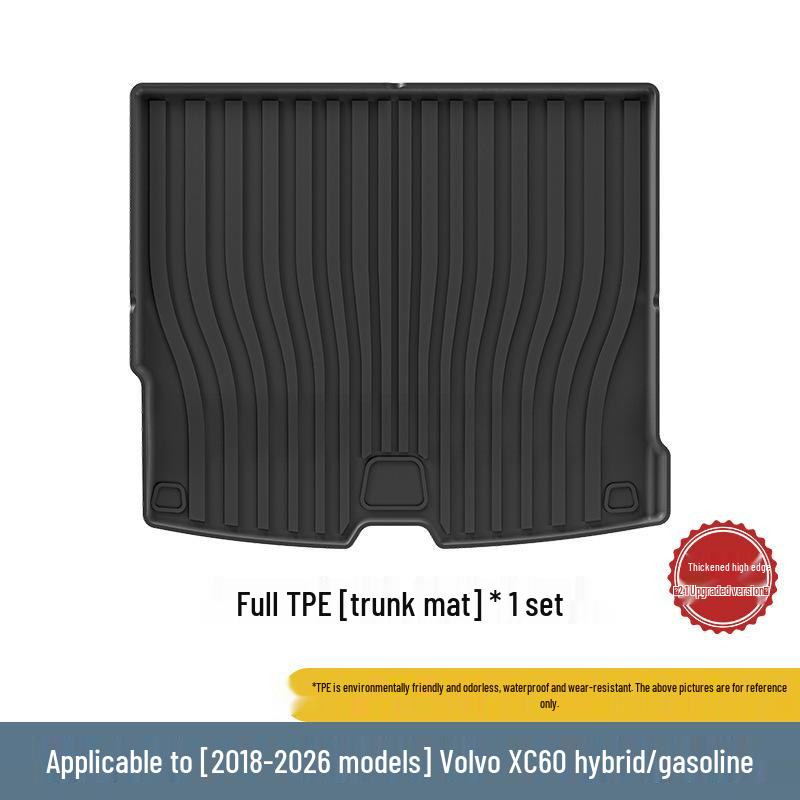 Eco-Friendly TPE Floor Mats for 18-26 Volvo XC60 - Includes Dirt-Resistant Trunk Mat