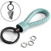 PU Strap and Stainless Steel Key Ring Extra Ring for Small Keys Perfect for House Keys Key Ring with Gift Box [SERASAR] - - Car, Motorcycle, Bike, -
