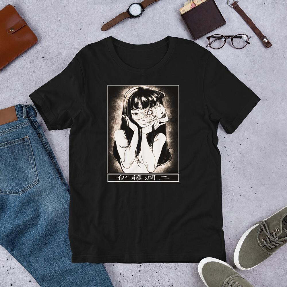 

T-Shirt,Tomie Junji Ito,Uzumaki,An ime, Guro,Japanese, Suehiro Maruo,Unisex Shirt 3XL