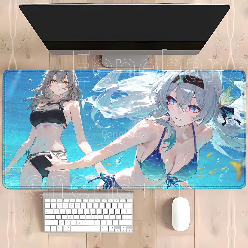 Gaming Hsr Firefly Honkai Star Rail Mouse Pad Kawaii Anime Sexy Girl Desk Mat Xxl Keyboard Large Hd Printing 400x900mm Mousepad