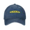 Lola Racing Cars  Logo  Blue Baseball Caps Washed Denim Hats Outdoor Adjustable Casquette Sports Baseball Cowboy Hat