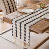 Zhinianhua Cotton Linen Tassel Table Runner