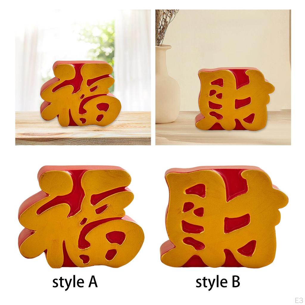 Chinese Happiness Crafts Character Home Bedroom Decor Engagement Sculpture DIY Exquisite
