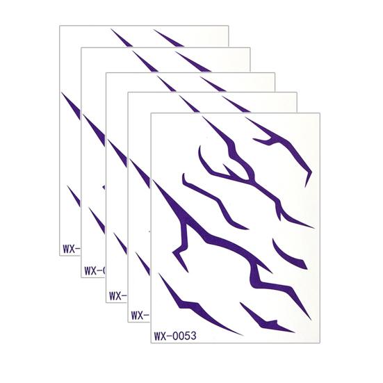 Baizihuahu 5 Sheets Temporary Tattoo Stickers, Skin-Friendly Demon Energy Pattern Tattoos, Hypoallergenic Non-Irritating Stickers for Kids Adults