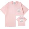 Grenzüberschreitend auf Lager exklusiv Casablanca Doppelgaze reine Baumwolle Unisex T-Shirt Hip-Hop lässig Kurzarm locker Rundhals