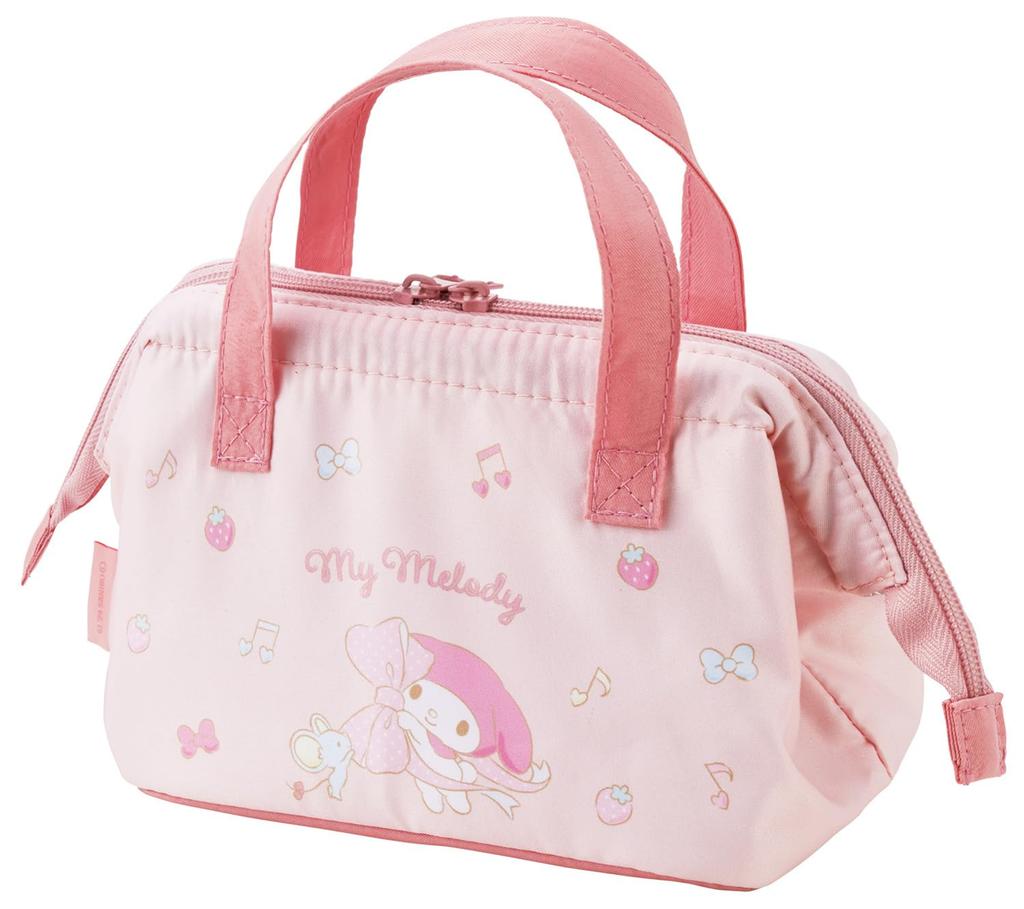 Skater Lunch Bag, Cold Insulated, Small, Children, Pouch, Kids, Sanrio My Melody, Big Ribbon, Girls, KGA0-A Model Kit