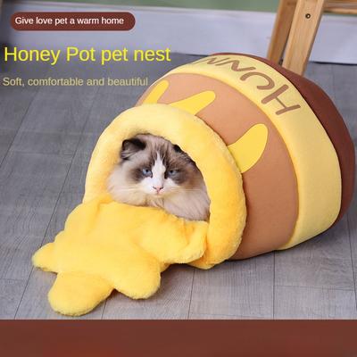 Novo Honey Pot Pet Cat Kennel Dog Kennel Inverno Quente Pet Supplies