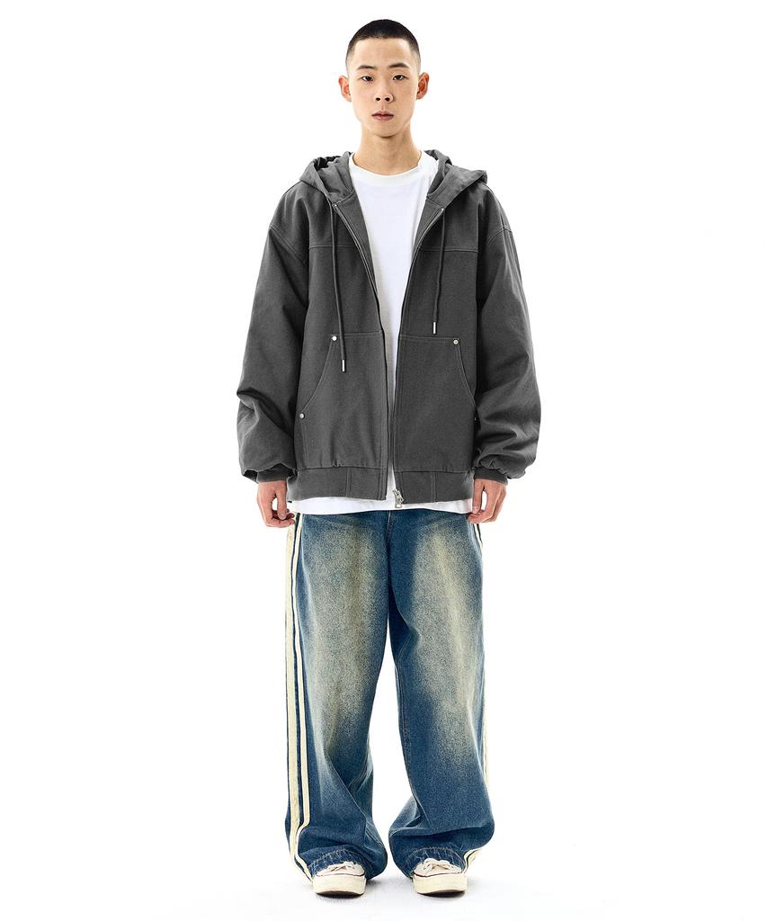 Filluminate Heavy Work Hooded Jacket - Khaki