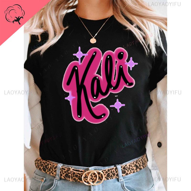 Camisetas Kali Uchis Printed Shirt Double Side 100 Cotton ONeck Popular Fashion Unisex Clothing 10 Music Clothes Harajuku