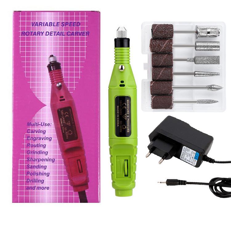 Portable Electric Nail Grinder Set - Mini Manicure Tool Kit