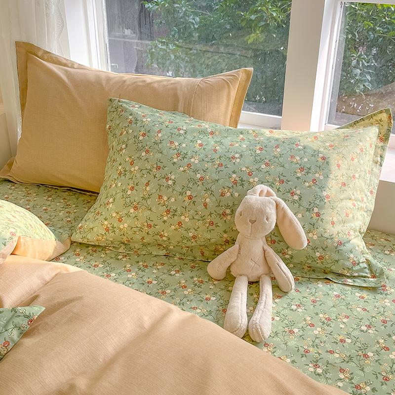 100% Cotton 1 Piece 48cm*74cm Pillowcase Beauty Floral Printing Pillow Case Cover For Bedroom